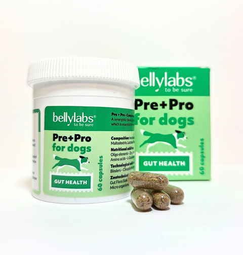 Bellylabs Pre+Pro 60 capsules for dogs
