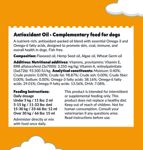 Bellylabs Antioxidant Oil 250ml for dogs